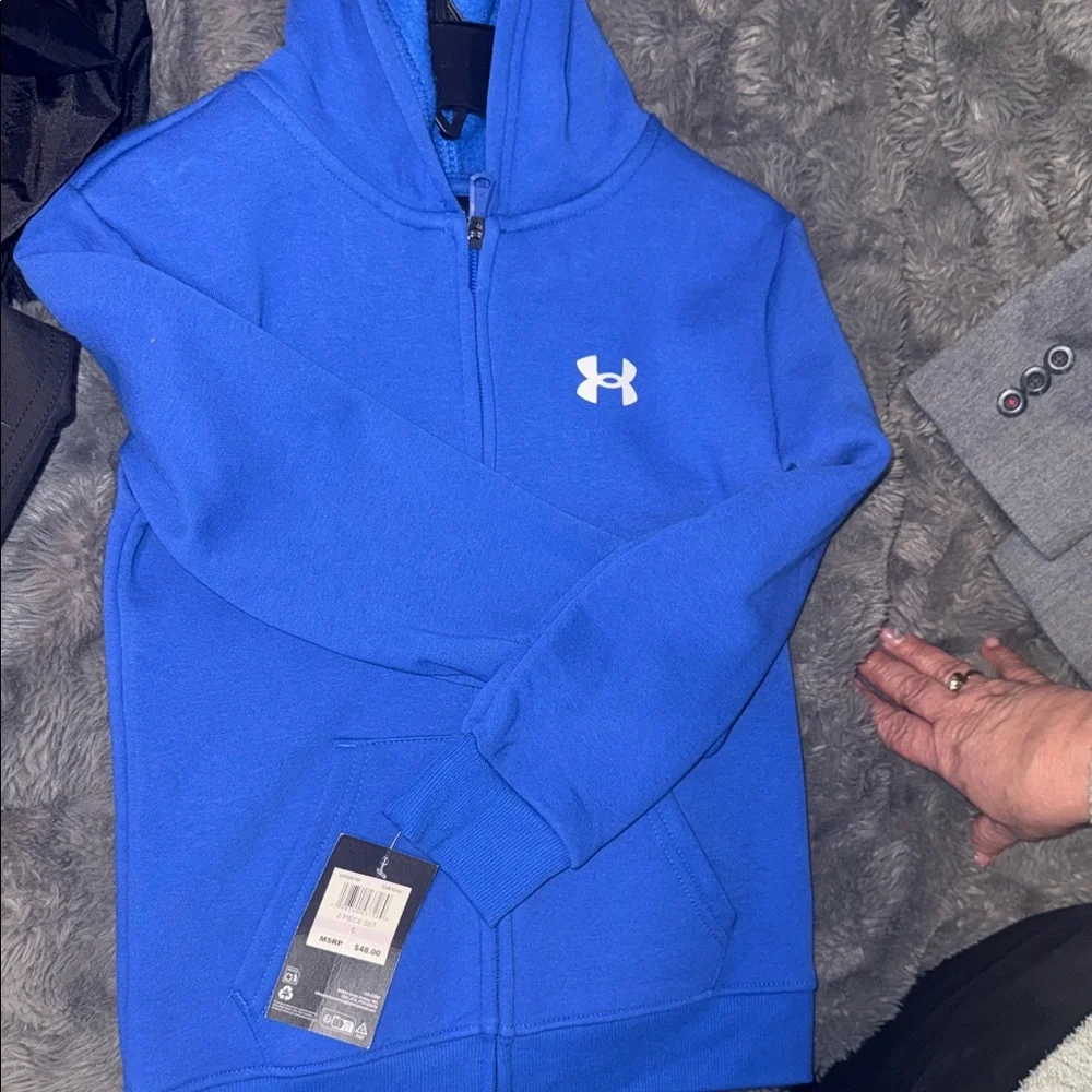 Under Armour Royal Blue Full-Zip Hoodie